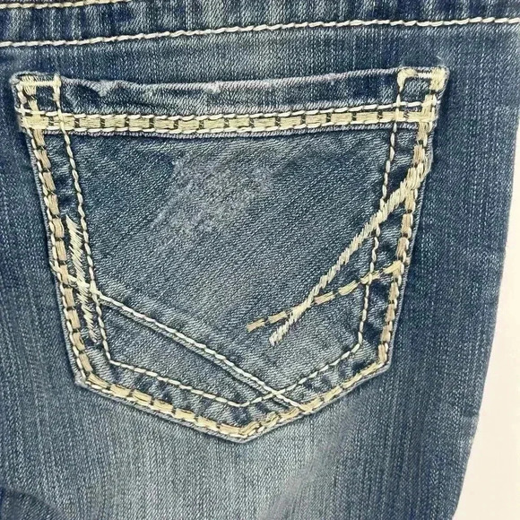 BKE Jeans Womens Size 27R (29x31) Payton Boot Cut Whiskered Cowgirl Rodeo Ranch - Picture 10 of 15